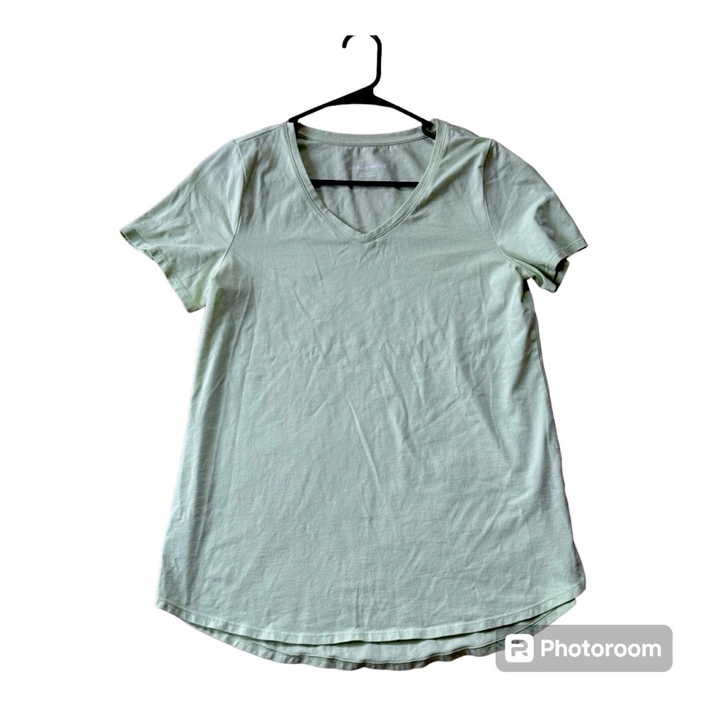 Soft Surroundings Isabel Pima Tunic Tee V-Neck Women's Size Medium. - Picture 3 of 5